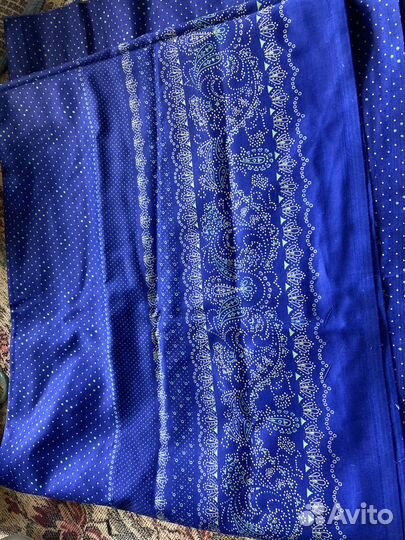 Отрез ткани хлопок сатин СССР