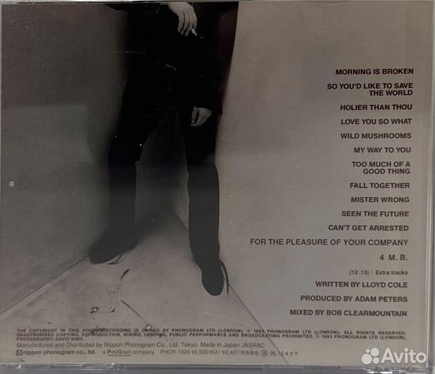 Cd Lloyd Cole – Bad Vibes phcr 1328 JP NM