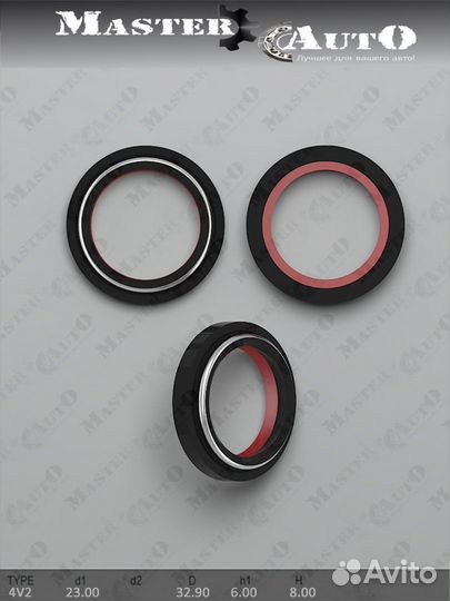 Сальник 23,00/32,60*6,00/8,30 тип 4V2