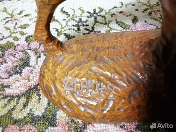 Олень Германия резьба по дереву 1942 год