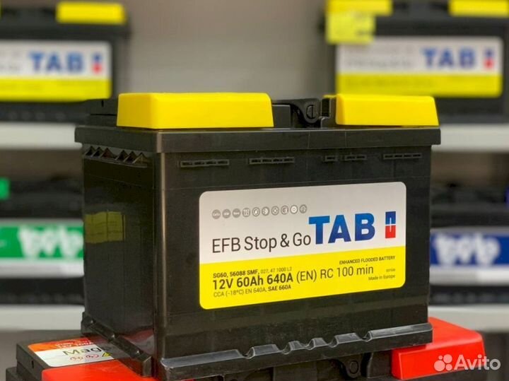 Аккумулятор новый TAB EFB 60Ач