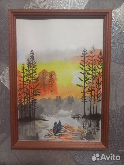 Картина акварель 2030