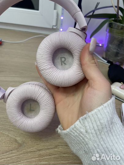 Наушники накладные JBL розовые