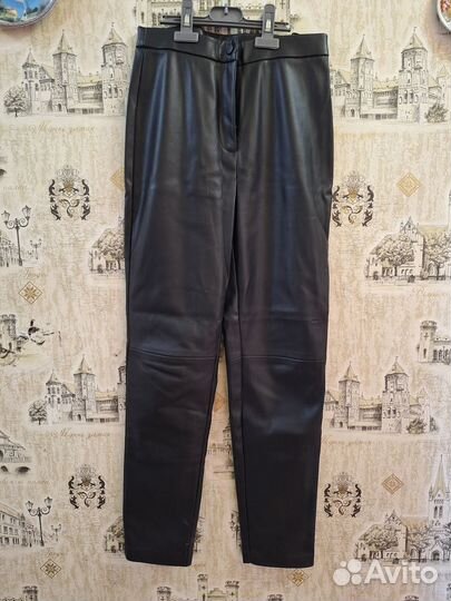 Кожаные брюки женские