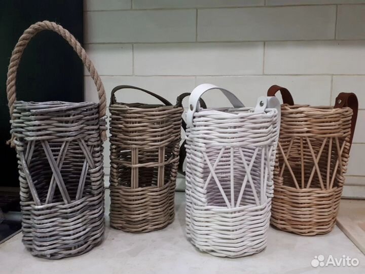 Подставка плетеная для кухонной утвари,под бутылки