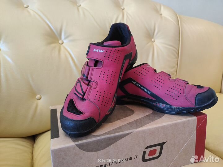 Контактные велоботинки мтб northwave с шипами