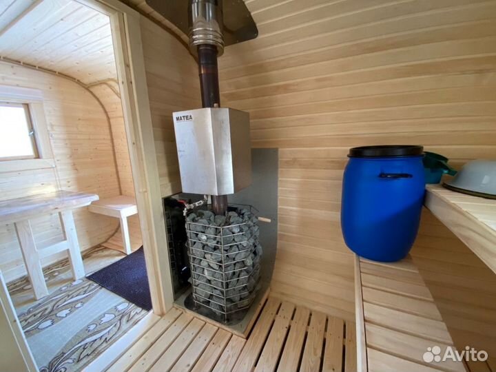 Баня бочка Квадро классика 4м