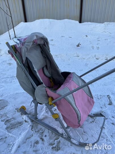 Детские санки коляска бу