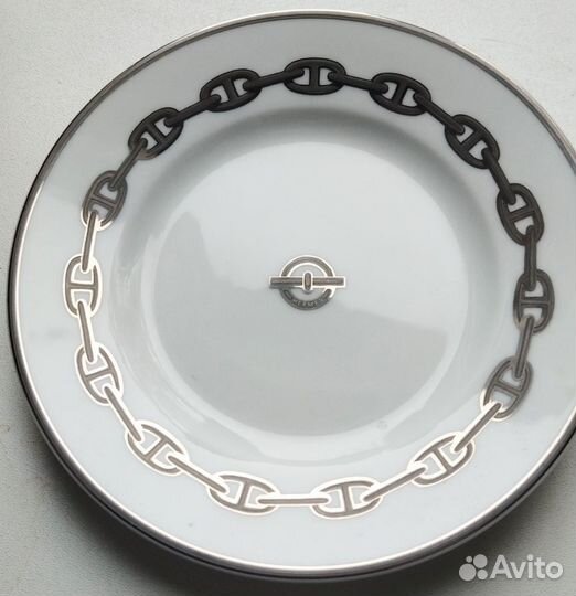 Подлинная платиновая тарелка hermes