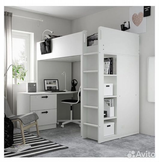 Кровать чердак IKEA smastad смостад новая оригинал