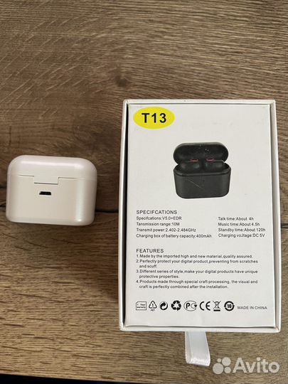 Беспроводные наушники. Информация в описании