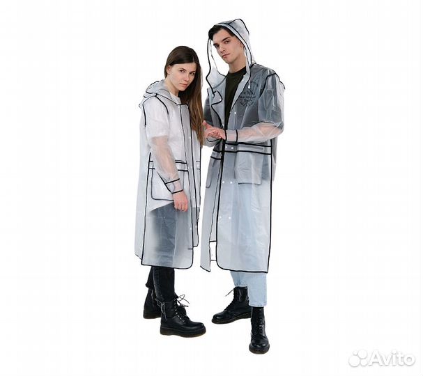 Дождевик RoadLike Street XL, прозрачный