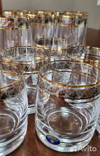 Стаканы, коньячницы богемия