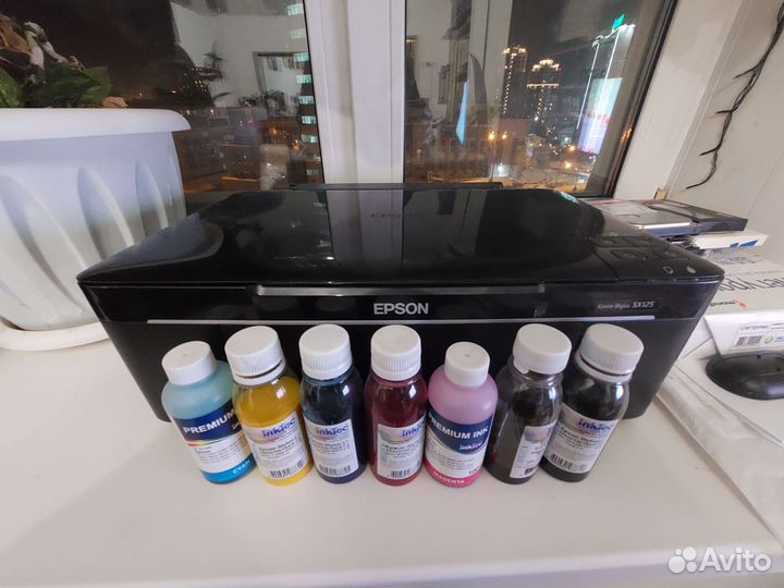 Струйный цветной принтер epson