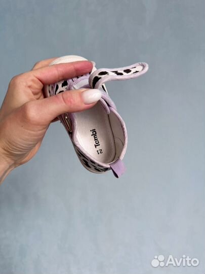 Кеды для девочки на липучке 21