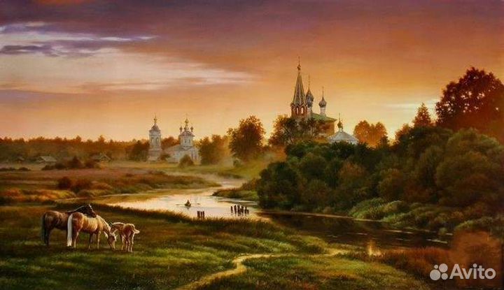 Картины на выбор Природа лес озеро