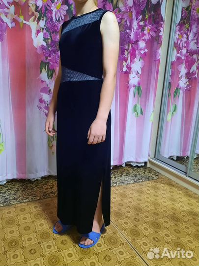 Вечернее платье, 46 размер, чёрное