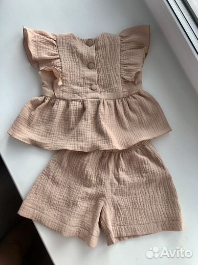 Костюм для девочки из муслина
