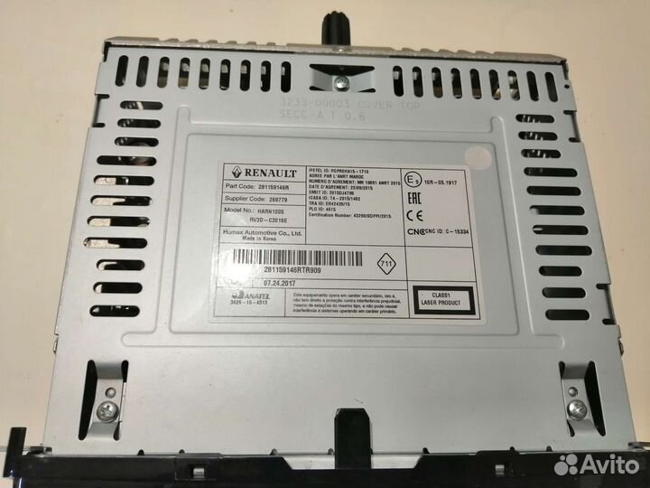 Штатная магнитола Ниссан Террано 2017г.в