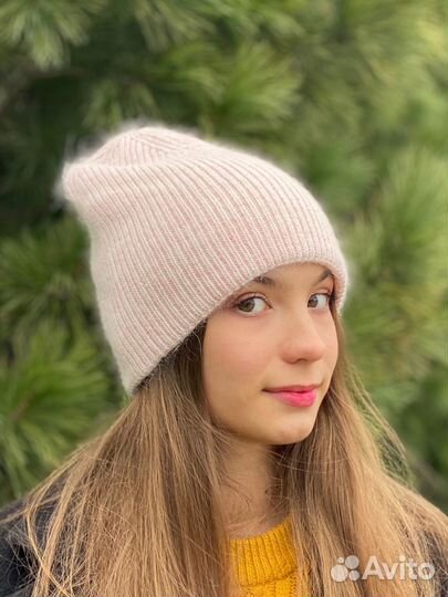 Шапка бини демисезонная молодежная женская