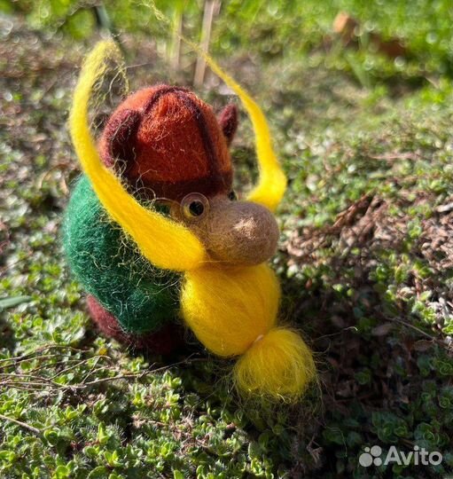 Гном, викинг игрушка, валяние из шерсти