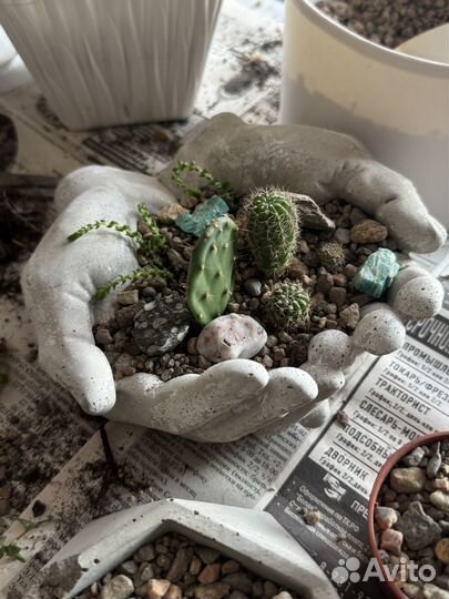 Руки Давида Кашпо Бетон