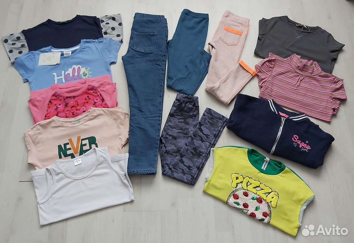Вещи для девочки (пакетом) размер 122