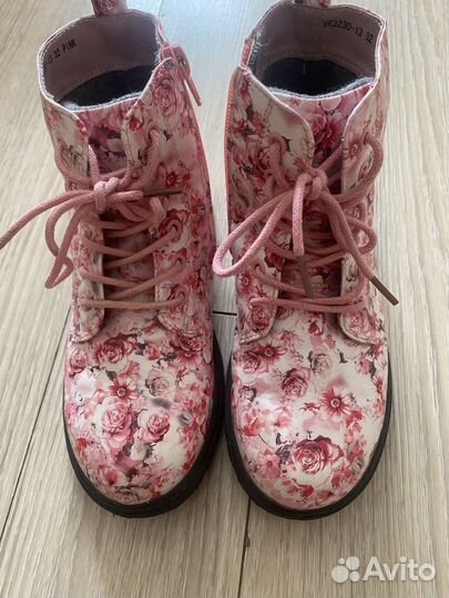 Ботинки демисезонные для девочки размер 32