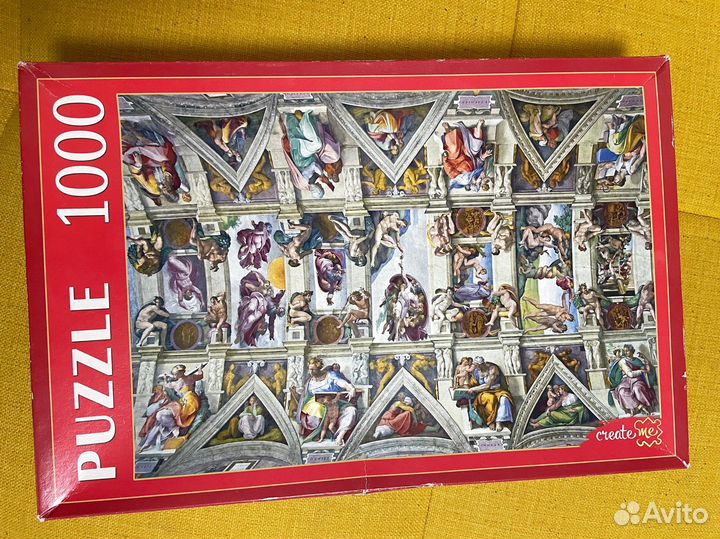 Пазл Микеланджело и Кандинский 1000