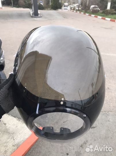 Мото стекло кастом комплект cafe raser