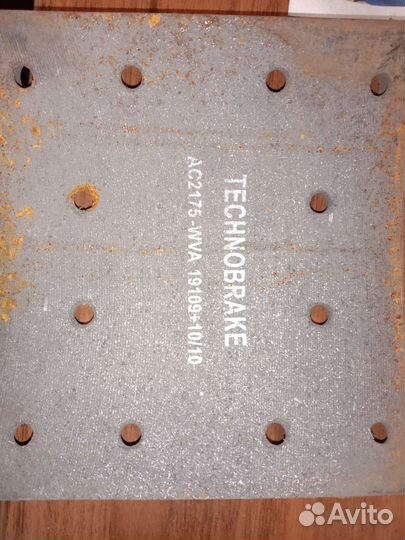 Тормозные накладки technobrake AC2175-WVA 19109