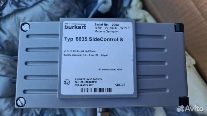 Седельные клапана DN15 с Позиционером Burkert