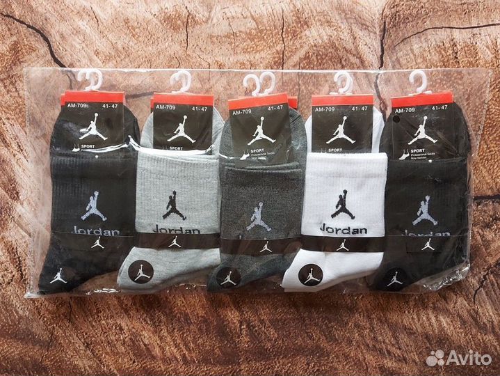 Носки Nike Adidas Jordan белые