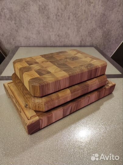 Торцевая разделочная доска из дуба