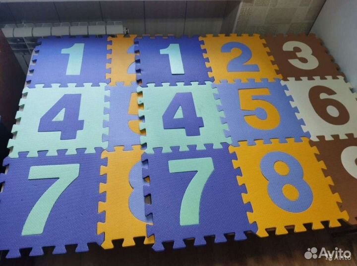 Коврик детский пазл с цифрами