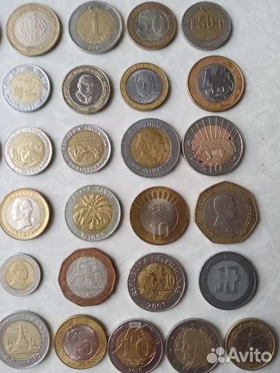 Иностранные монеты биметалл