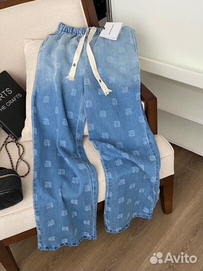 Alexander wang джинсовые брюки черные и синие