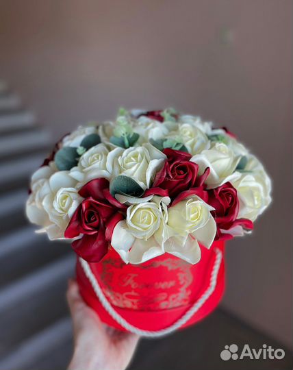 Мыльные цветы розы букет