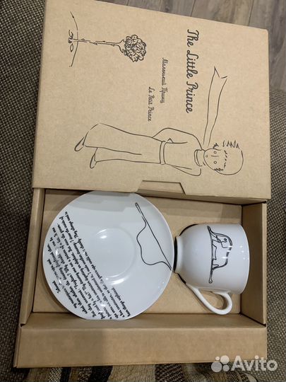 Чашка с блюдцем новая