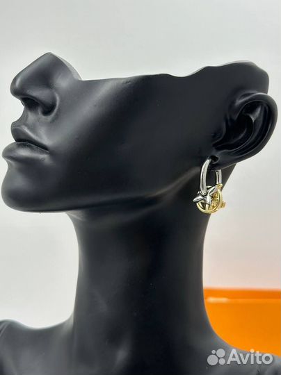 Серьги louis vuitton бижутерия
