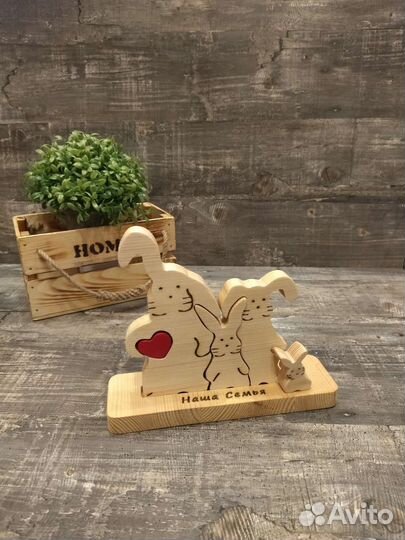 Статуэтки / Именные деревянные пазлы