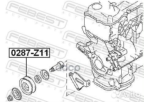 Ролик натяжной ремня кондиционера (nissan micra