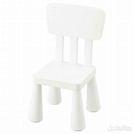 Детский стул маммут икеа, белый