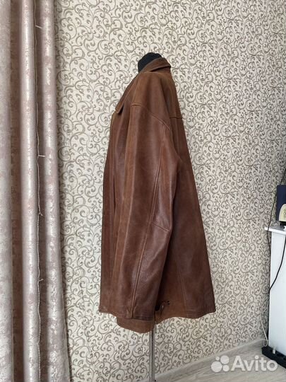 Кожаная куртка мужская бу