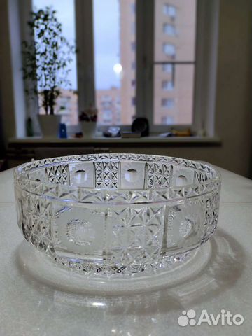 Хрустальная салатница СССР