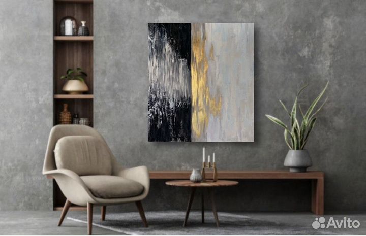Картина акрил на холсте абстракции