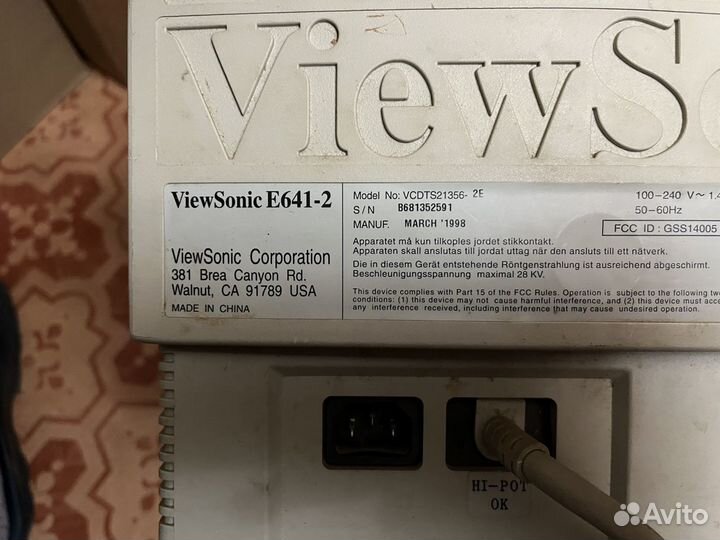 Монитор ViewSonic E641