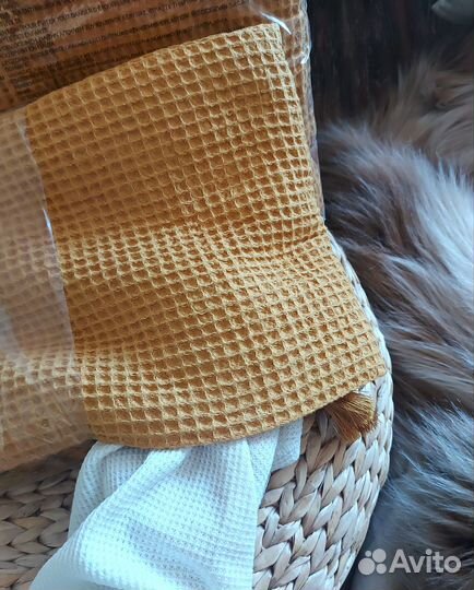 Плед вафельный hm Покрывало hm home zara home