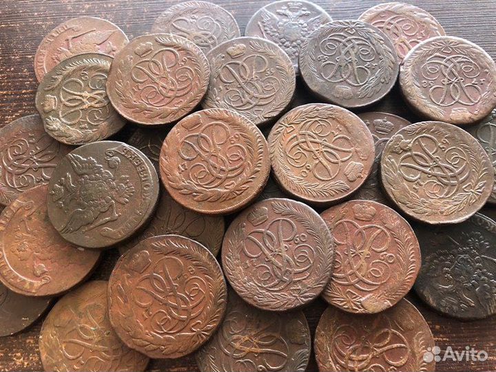 Красивые пятаки елизаветы оригинал