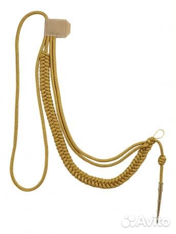 Аксельбант офицерский (золото, 1 наконечник)